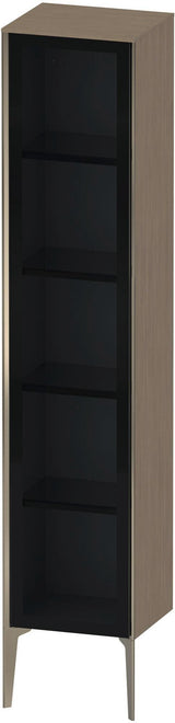 DURAVIT Hochschrank XViu Glastür 1770 mm Eiche Terra mit Tip-on & Soft-Close