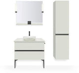 DURAVIT Sivida Spiegelablage 800x115x35mm Chrom/Weiß Matt – Montage unter Spiegel inkl. Befestigungsmaterial