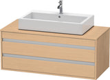 DURAVIT Ketho Waschtischunterbau wandhängend 1200 mm, 2 Schubkästen, weiß matt – für Aufsatzwaschtisch