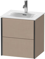 2Schubk.,schwarz matt/leinen