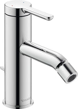 DURAVIT C.1 Einhebel-Bidetmischer Schwarz Matt 121 mm mit Zugstangen-Ablaufgarnitur