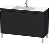 DURAVIT L-Cube Waschtischset mit Vero Air Waschtisch 1200 mm Eiche Schwarz, 2 Auszüge, c-bonded