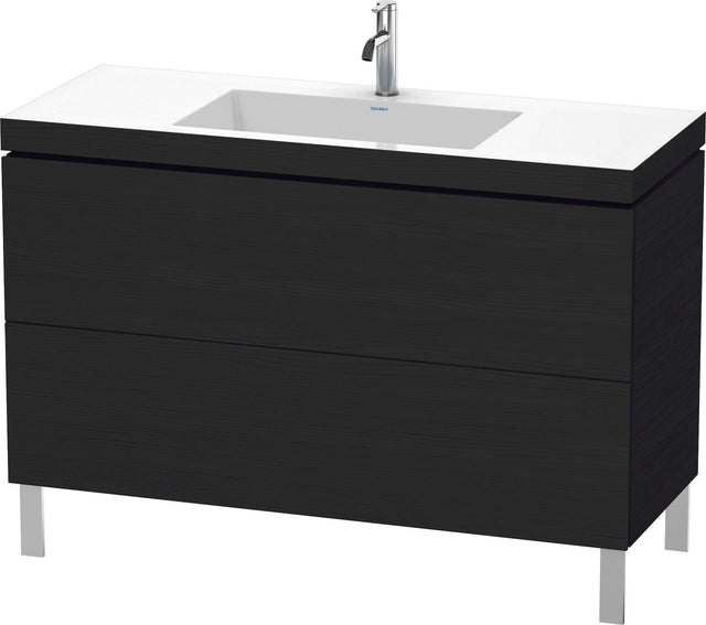 DURAVIT L-Cube Waschtischset mit Vero Air Waschtisch 1200 mm Eiche Schwarz, 2 Auszüge, c-bonded