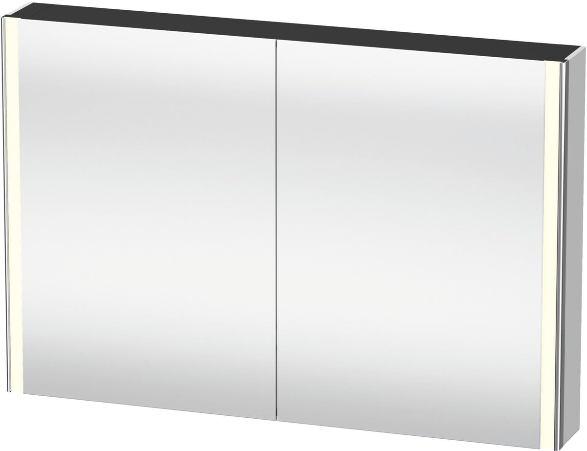 DURAVIT XSquare Spiegelschrank 1200 mm mit LED-Beleuchtung, 2 Türen und Soft-Close