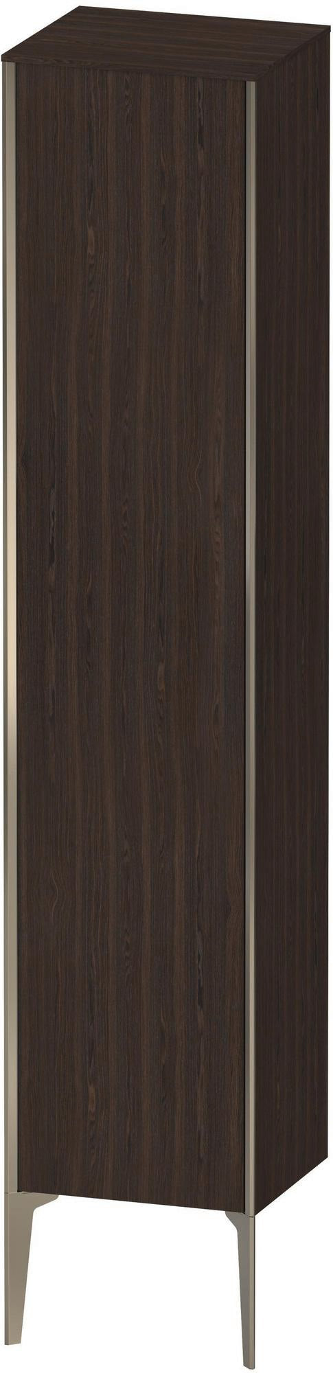 Duravit Hochschrank XViu 1770 mm, champagner matt & amerikanischer Nussbaum, 1 Tür, Soft-Close