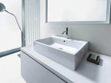 DURAVIT Aufsatzbecken Vero Air 600 mm mit Überlauf, Hahnlochbank und geschliffener Oberfläche in Weiß