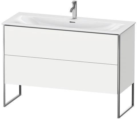 Duravit Waschtischunterbau XSquare 1210 mm, 2 Auszüge, weiß matt, Tip-On-Technik, für Viu