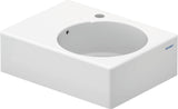 Duravit Design Classics Waschtisch 615 mm, Becken links, mit Überlauf und Hahnlochbank