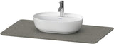 DURAVIT Luv Quarzsteinkonsole 988 mm, 1 Ausschnitt, Weiß Struktur, ohne Beleuchtung