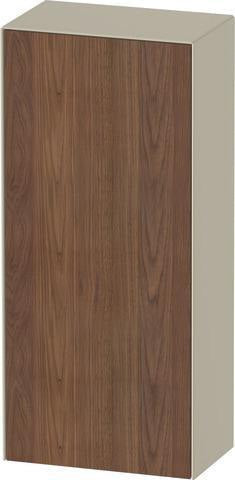 Duravit Halbhochschrank White Tulip 400 mm, Tür links, Nussbaum/Taupe – wandhängend mit Soft-Close