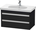 eiche schwarz / 2 Schubkästen / Eiche
