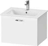 Duravit XBase Waschtischunterbau 600 mm wandhängend, 1 Auszug, weiß matt, mit Soft-Close
