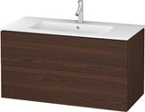 Duravit L-Cube Waschtischunterbau 1020 mm taupe matt – wandhängend, 2 Schubkästen, Tip-On