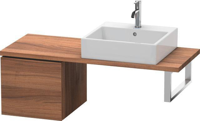 Duravit L-Cube Konsolenunterschrank 420 mm flannel grey hochglanz mit Tip-on-Technik