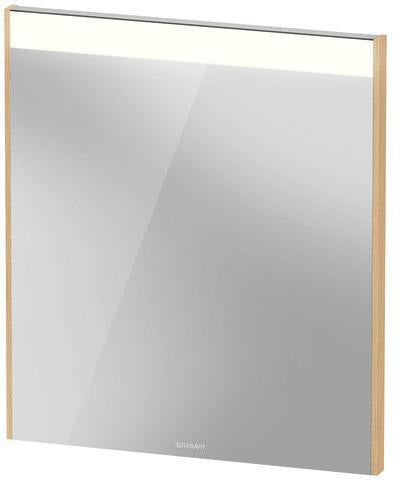 DURAVIT Brioso Spiegelschrank mit Beleuchtung 700x620x45 mm Eiche Natur – Badspiegel mit LED