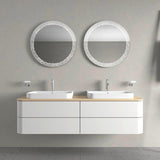 DURAVIT Aufsatzbecken Happy D.2 Plus 600 mm Weiß mit Überlauf und Hahnlochbank