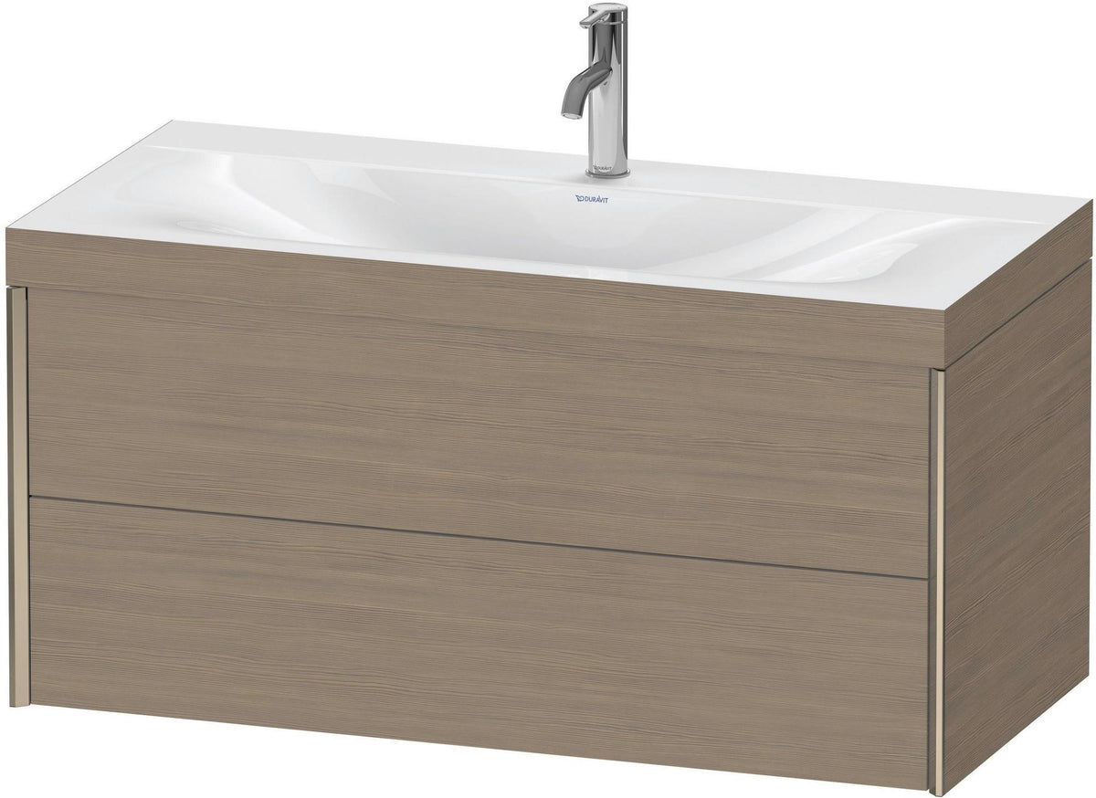 DURAVIT XViu c-bonded Waschtischunterbauset 1000 mm Eiche mit 2 Schubkästen