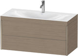 DURAVIT XViu c-bonded Waschtischunterbauset 1000 mm Eiche mit 2 Schubkästen