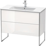 Duravit XSquare Waschtischunterbau 1010 mm mit 2 Auszügen, s-matt, Eiche Ahorn, Midi