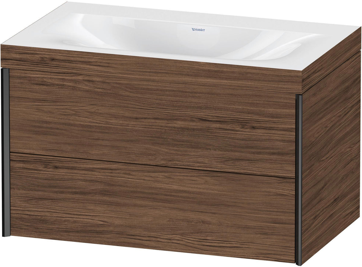 DURAVIT XViu c-bonded Waschtischset wandhängend 800x480x503mm mit 2 Schubkästen, Push-Open und Soft-Close