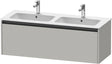 Duravit Waschtischunterbau Ketho.2 wandhängend 1280 mm betongrau matt mit 1 Auszug