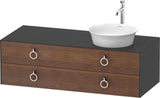 DURAVIT White Tulip Konsolenwaschtischunterbau wandhängend 1300 mm mit LED-Innenbeleuchtung und Soft-Close