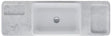 DURAVIT Qatego Aufsatzbecken mit Konsole 1400 mm Weiß Hochglanz HygieneGlaze