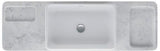 DURAVIT Qatego Aufsatzbecken mit Konsole 1400 mm Weiß Hochglanz HygieneGlaze