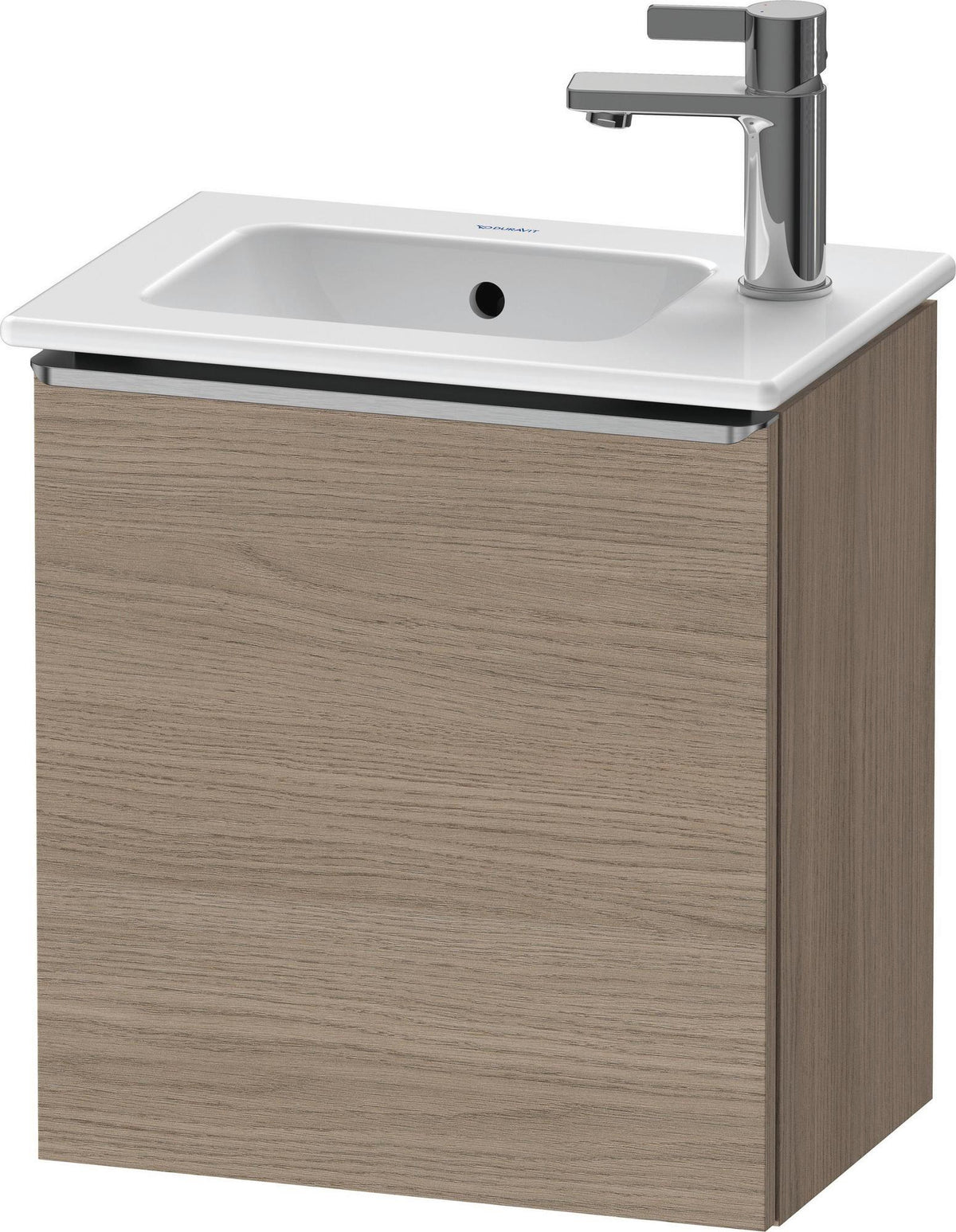 DURAVIT D-Neo Waschtischunterbau Eiche Terra Matt 410 mm wandhängend mit 1 Tür