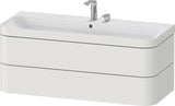 Duravit Waschtischset Happy D.2 Plus 2 Schubkästen 1175 mm eiche hell taupe supermatt