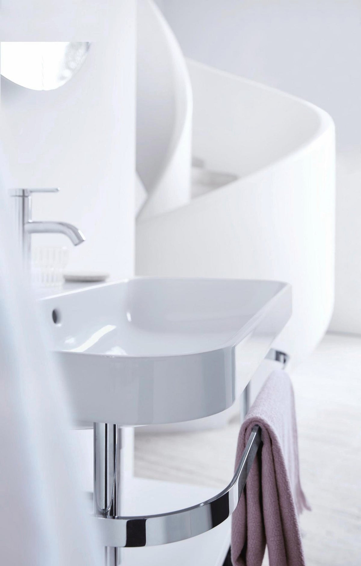 Duravit C.1 Einhebel-Waschtischmischer M mit Zugstange, Schwarz Matt