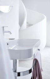 Duravit C.1 Einhebel-Waschtischmischer M mit Zugstange, Schwarz Matt
