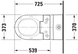 DURAVIT SensoWash Slim Dusch-WC Sitz weiß mit Fernbedienung und Durchlauferhitzer