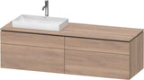 Duravit L-Cube Waschtischunterbau 1620 mm taupe supermatt mit Tip-On und Soft-Close