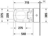 DURAVIT SensoWash Slim Dusch-WC-Sitz für DuraStyle, weiß, mit Fernbedienung & Durchlauferhitzer