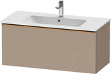 Duravit D-Neo Waschtischunterbau 1010 mm, 1 Auszug, Weiß Matt, Griff Bronze Gebürstet, Wandhängend