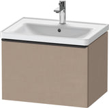 Duravit D-Neo Waschtischunterbau 634 mm betongrau matt mit Bronze-Griff und Soft-Close-Auszug
