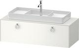 DURAVIT White Tulip Konsolen-Waschtischunterbau wandhängend 1300 mm Weiß Seidenmatt, 1 Auszug