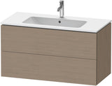 DURAVIT L-Cube Waschtischunterbau wandhängend 1020 mm Amerikanisch Nussbaum 2 Schubkästen