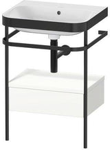Duravit Waschtischset HAPPY D.2 PLUS 575x490mm ein Hahnloch taupe supermatt