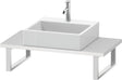Duravit L-Cube Konsole variabel 800-2000 mm Weiß Matt mit Waschschüssel-Aussparung