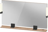 DURAVIT Sivida Spiegel 1250x650x36 mm mit LED, Dimmfunktion und Sensorschalter – Chrom/Weiß Matt