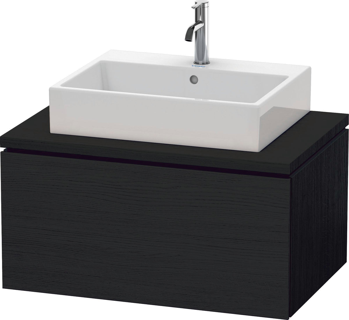 Duravit L-Cube Konsolenwaschtischunterbau 820 mm betongrau matt, 1 Auszug, wandhängend