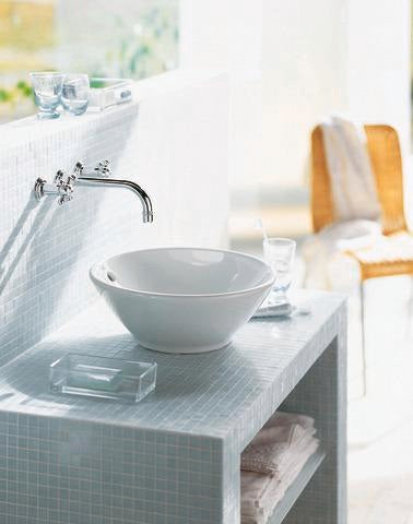 Duravit Design Classics Aufsatzbecken Bacino 420 mm rund, weiß, mit Überlauf und WonderGliss