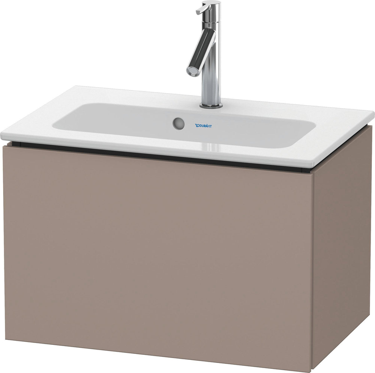 DURAVIT L-Cube Waschtischunterbau 620 mm, 1 Auszug, Weiß Matt, Wandmontage