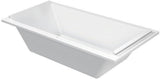 DURAVIT Starck Badewanne 1900x900 mm Einbau mit Mittelablauf, 2 Rückenschrägen, Weiß