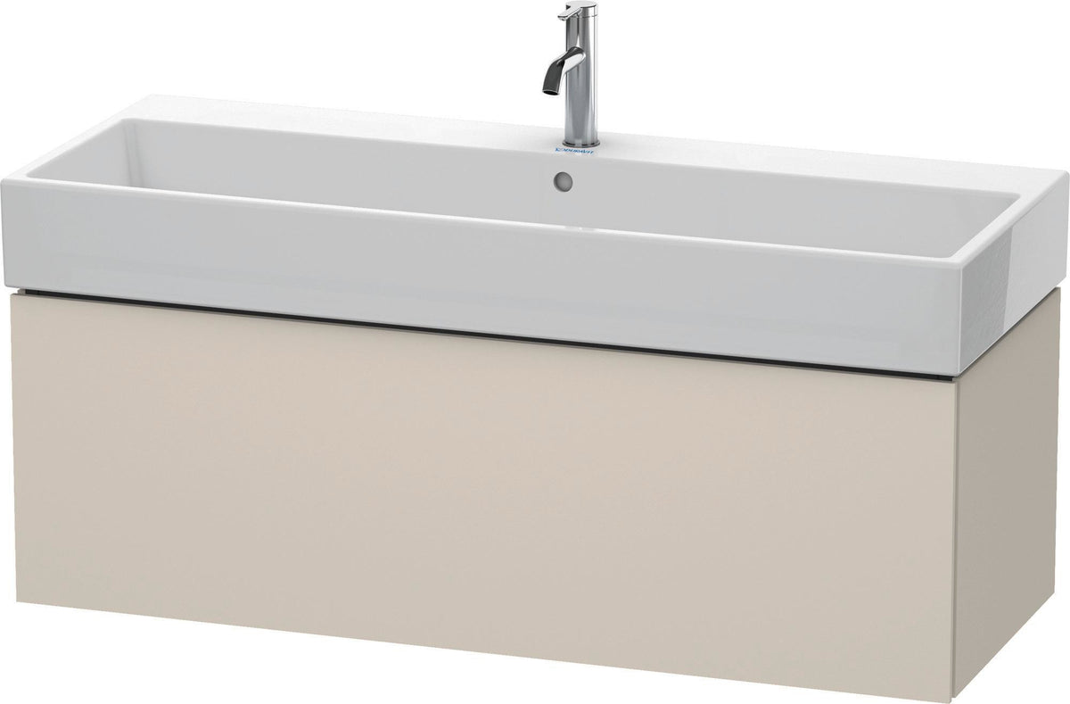 DURAVIT L-Cube Waschtischunterbau 1184 mm, 1 Auszug, Weiß Matt, Tip-On