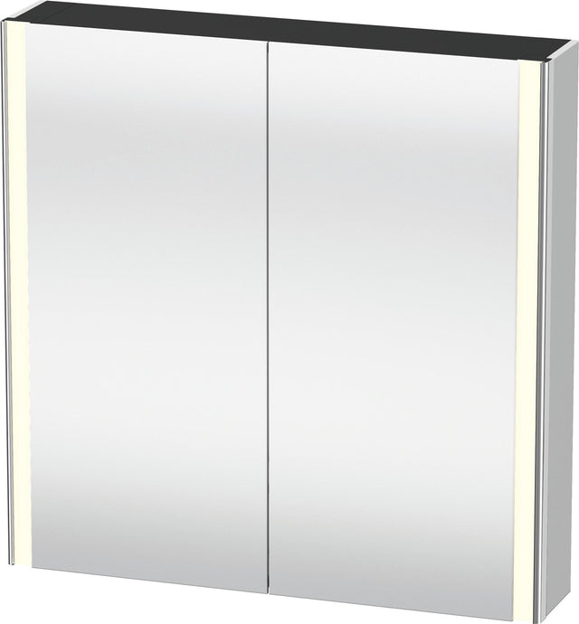 DURAVIT XSquare Spiegelschrank 800 mm mit LED-Beleuchtung, Soft-Close und Front- & Innenspiegel