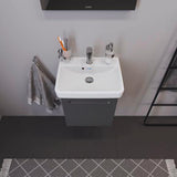 Duravit No.1 Waschtischunterbau wandhängend 440 mm, 1 Tür links, weiß matt