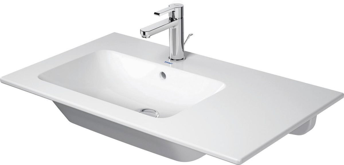 DURAVIT ME by Starck Möbelwaschtisch 830 mm, Weiß, Becken links, mit Überlauf